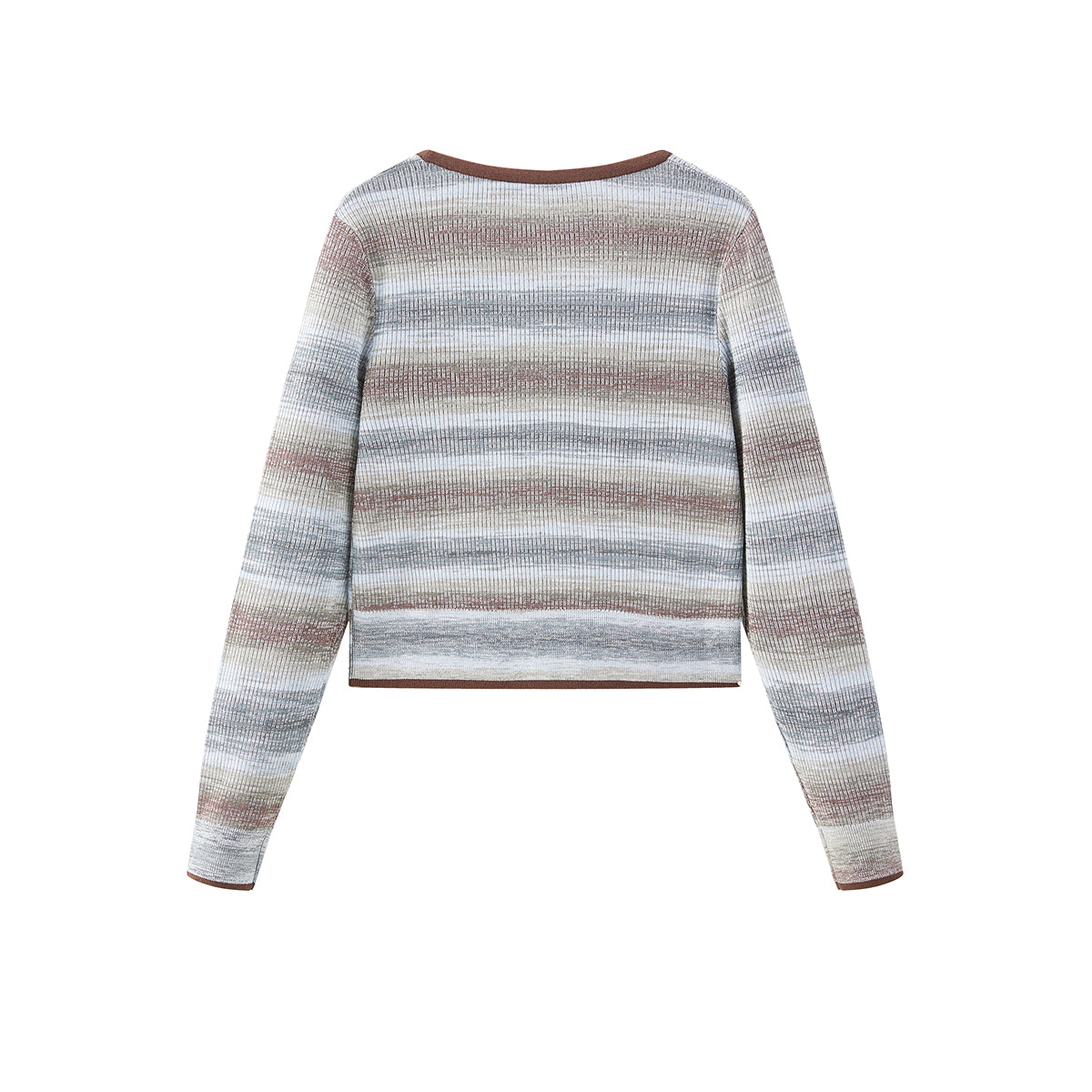 Women's Color Stripe Lyocell Knit Pullover