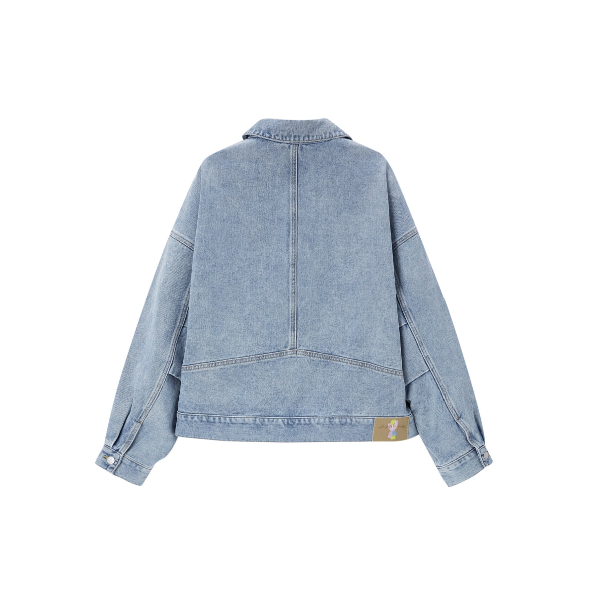 Women's Lantern Sleeve Cotton Denim Jacket