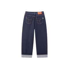 Women's Straight Cuffed Jeans