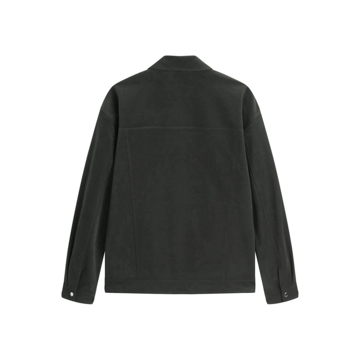 Men's Faux Suede Patch-Pocket Commuter Jacket