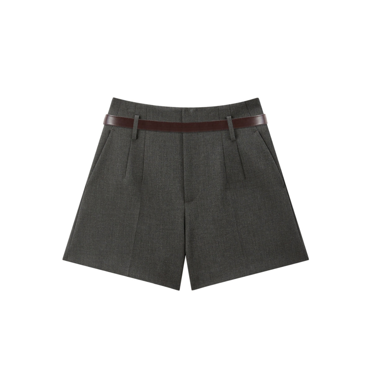 Women's High-Waist Wide-Leg Suit Shorts