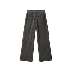 Women's High-Waist Chenille Wide-Leg Pants