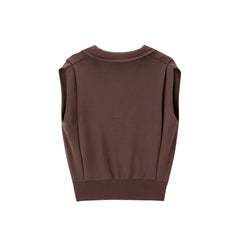 Women's Sleeveless Cropped Knit Pullover