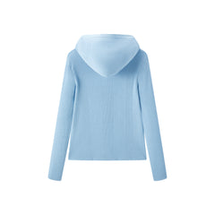 Women's Hooded Slim-Fit Knit Cardigan