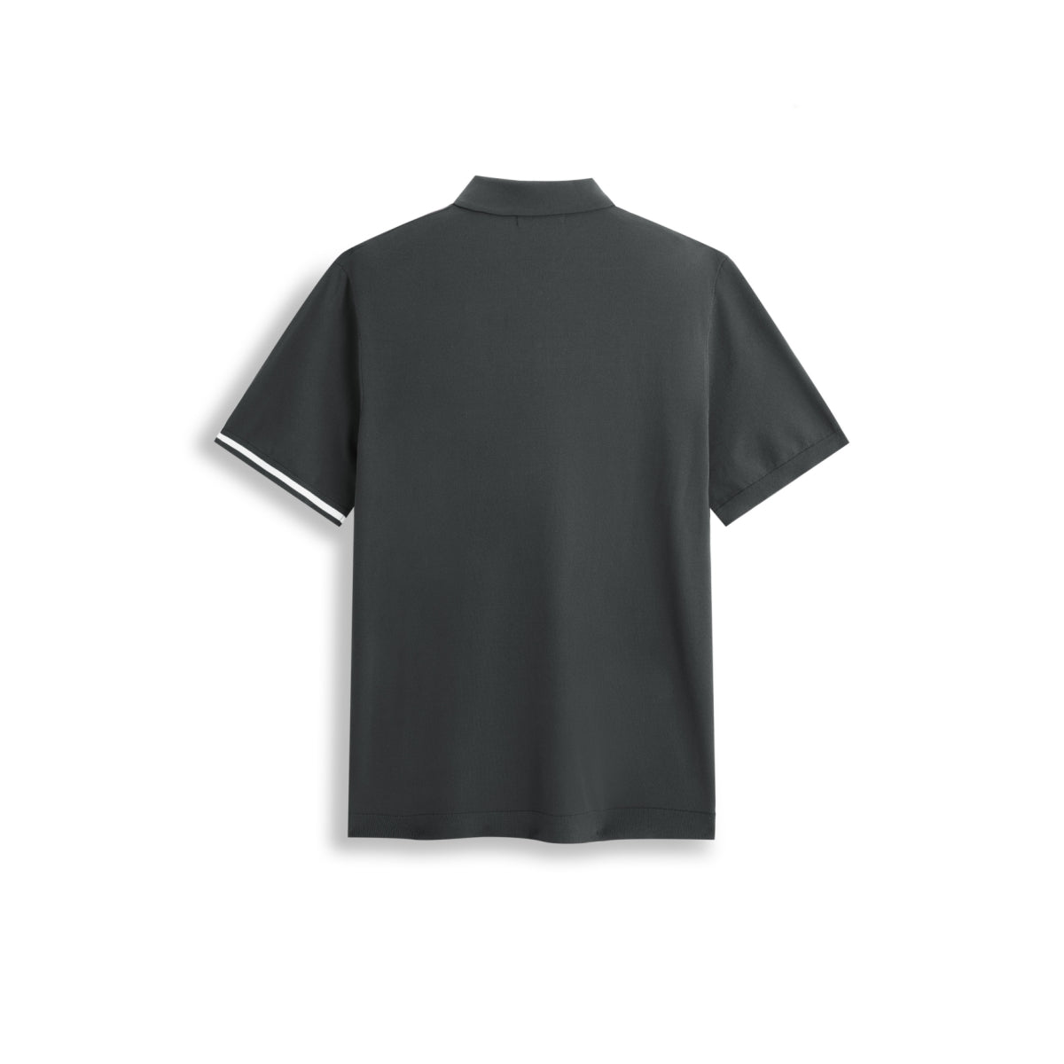 Men's Short-Sleeve Embossed Knit Polo Shirt