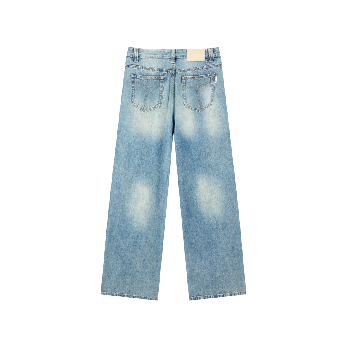 Women's Distressed Wide-Leg Jeans