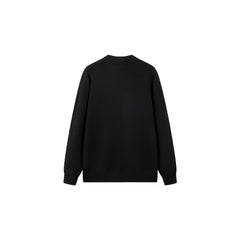 Men's Mock Neck Embroideried Letter Pullover