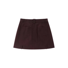 Women's High-Waisted A-Line Denim Skirt