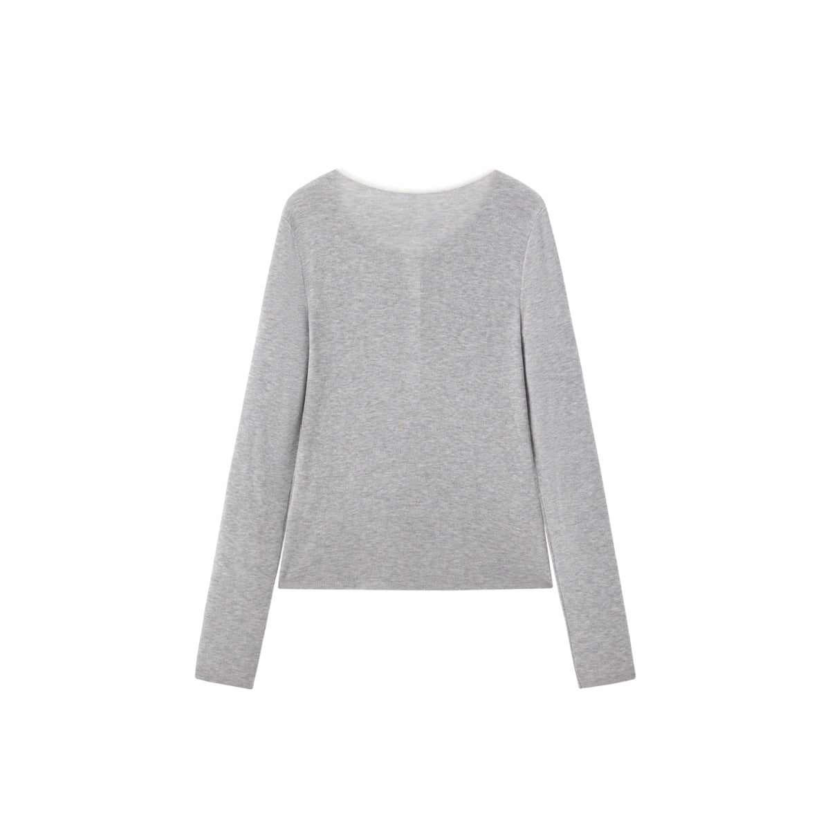 Women's Contrast-Trim Henley Knit Top
