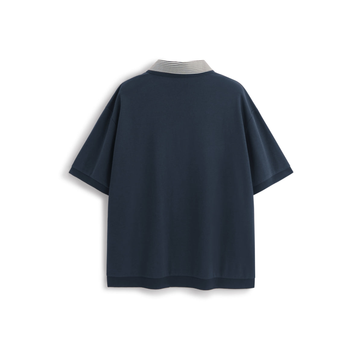 Men's 40-Count Polo Shirt with Contrast Striped Collar