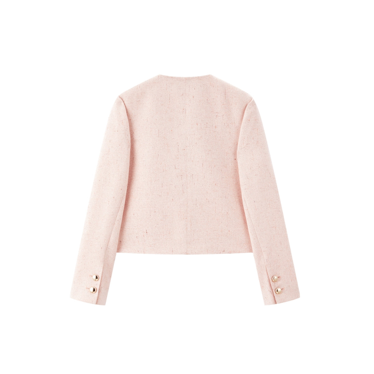 Women's Pink Tweed-Inspired Jacket