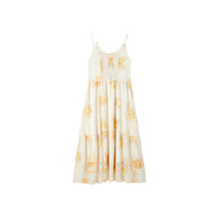 Women's Printed Ruched Cami Dress
