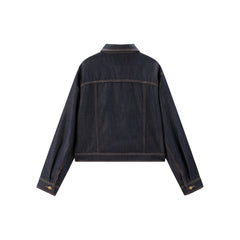 Women's Lyocell Cropped Denim Jacket