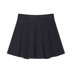 Women's High Waist A Line Pleated Skirt