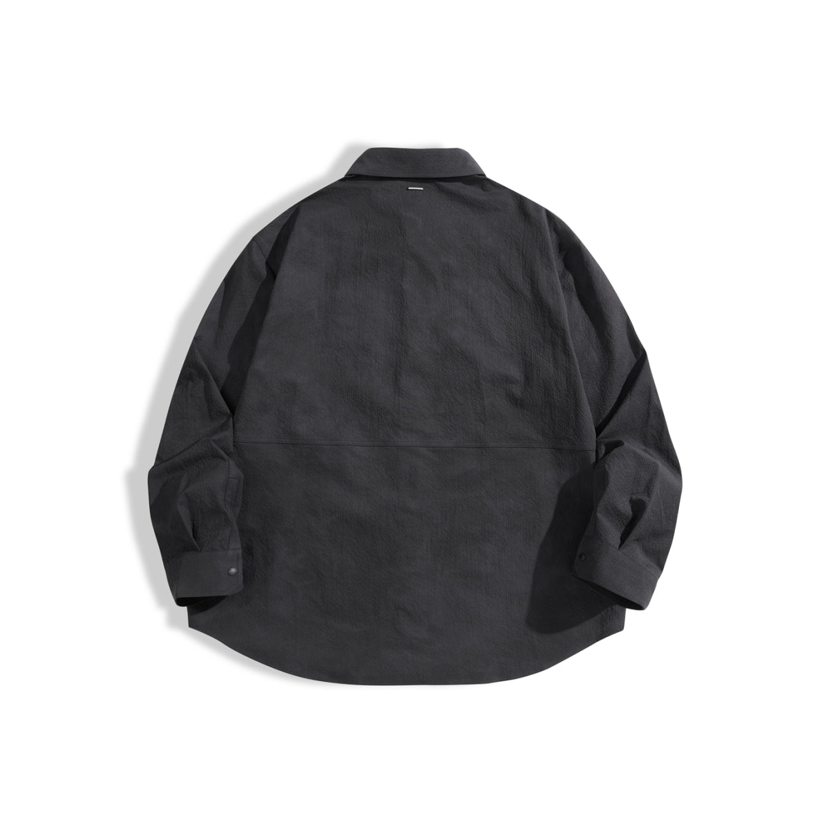 Men's Oversized Utility Shirt with Textured Fabric