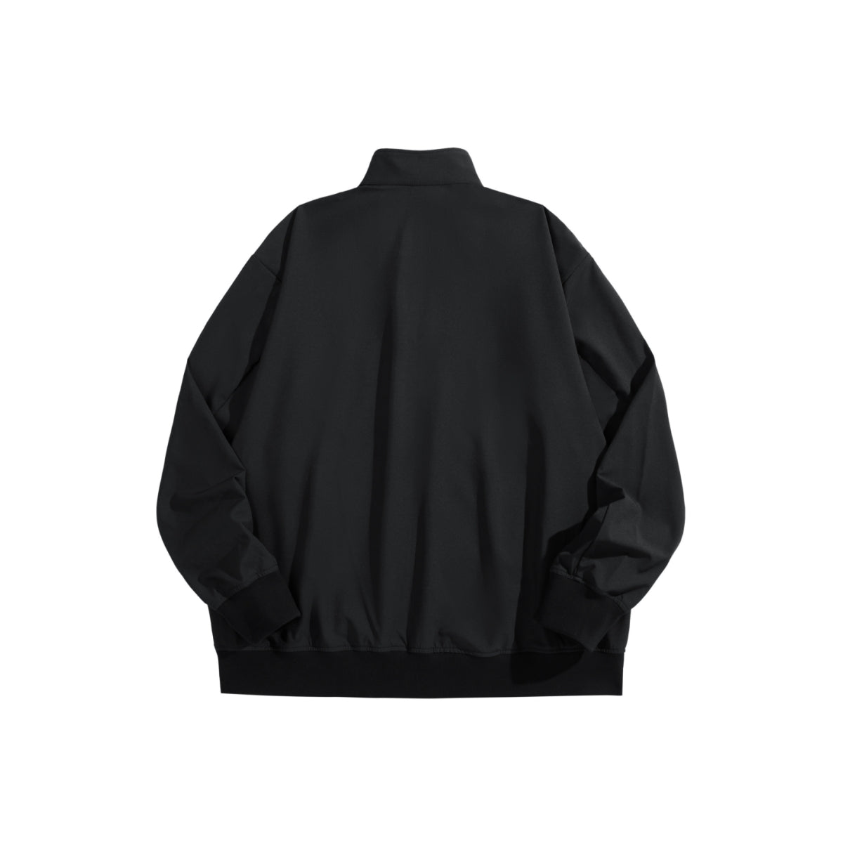 Men's Black Stand Collar Jacket