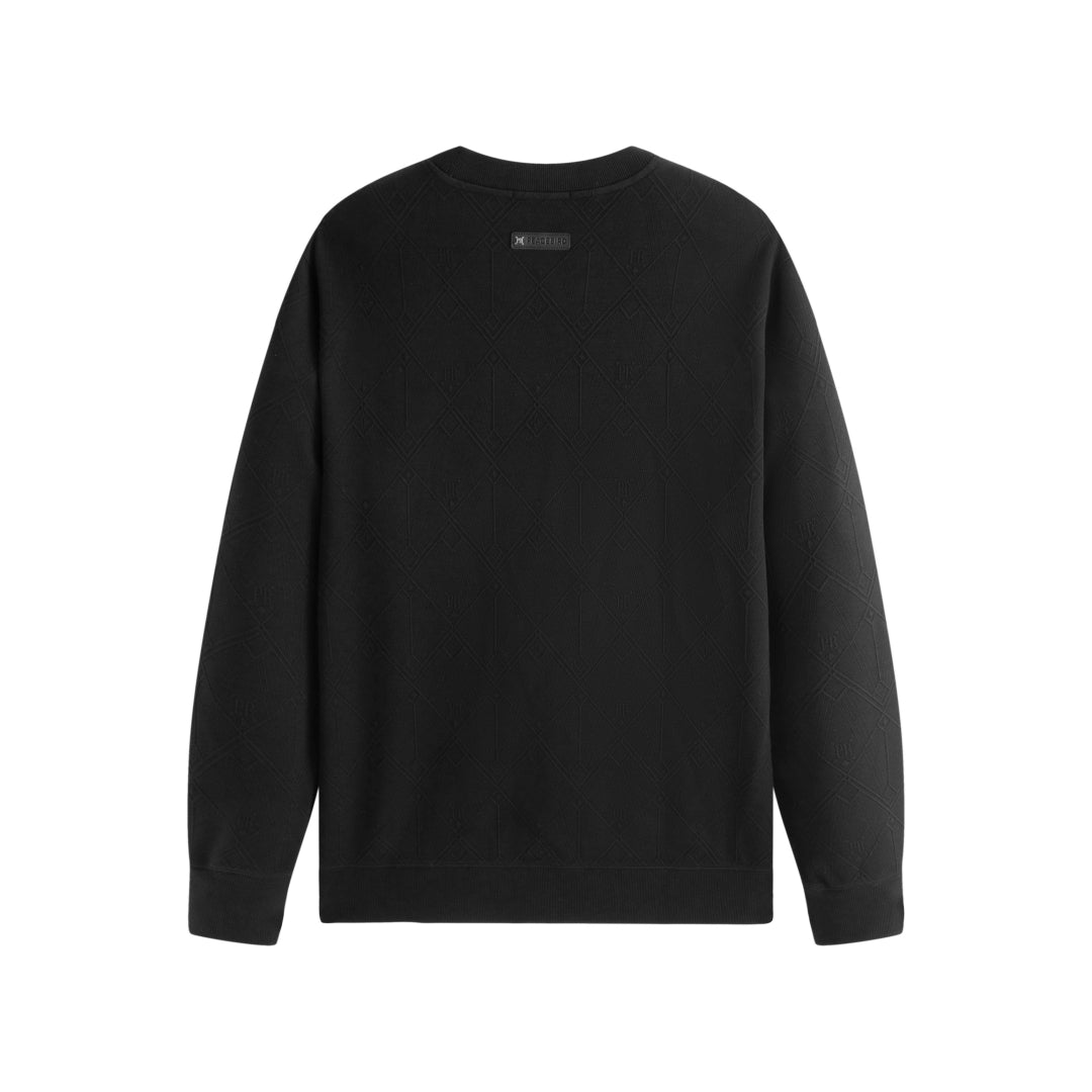 Men's 3D Jacquard Textured Sweater