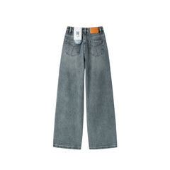 Women's Loose-Fit Fleece-Lined Wide-Leg Jeans