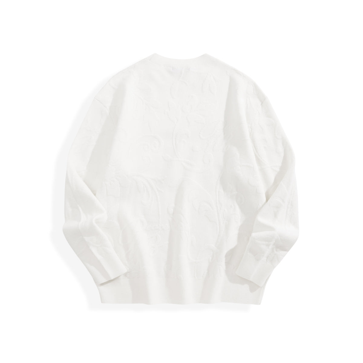 Men's Allover Jacquard Textured Knit Sweater