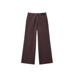 Women's Sateen Wide-Leg Utility Jeans