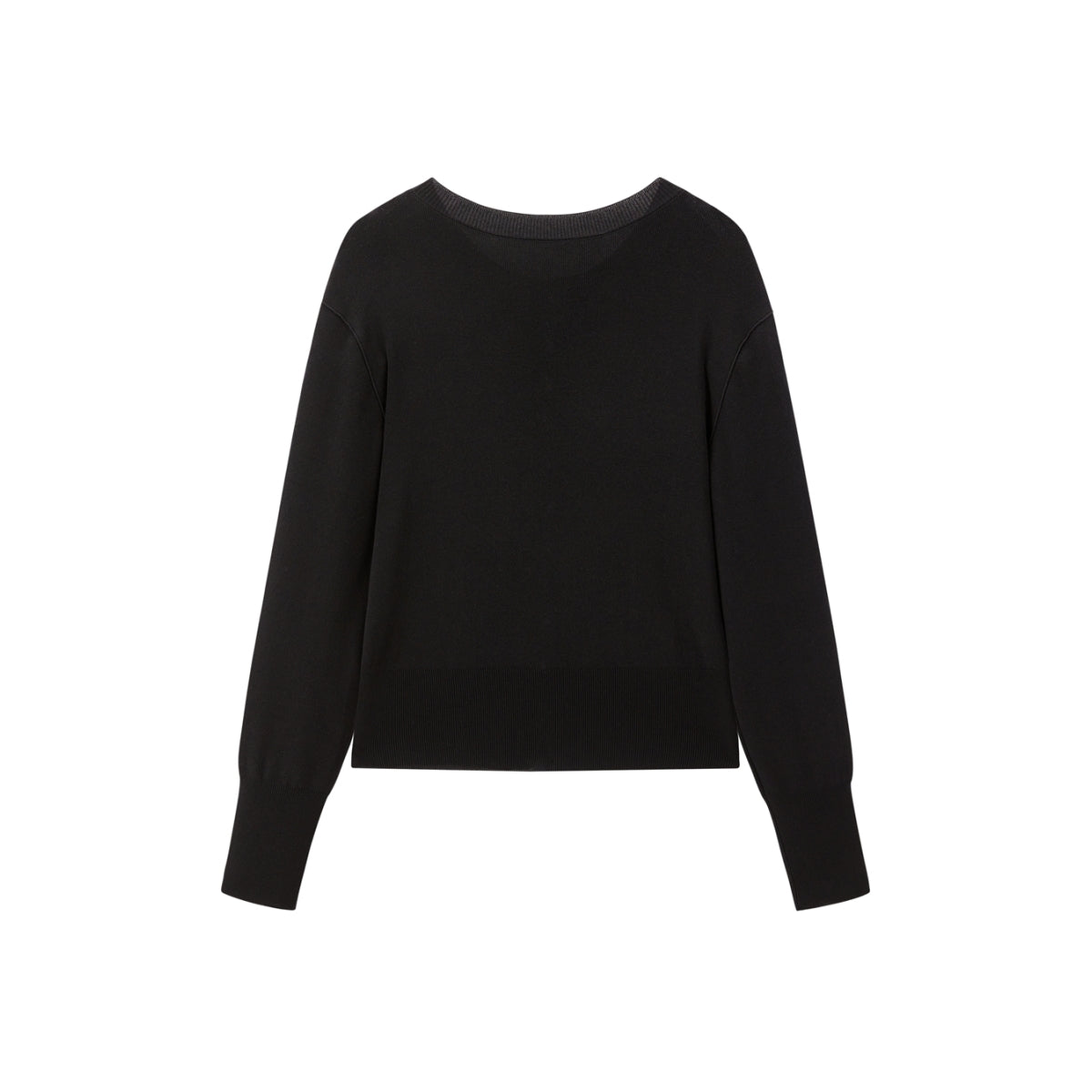 Women's Short Crewneck Knit Cardigan