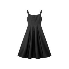 Women's Sleeveless Square-Neck A-Line Dress