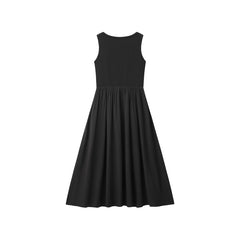 Women's Slim U-Neck Sleeveless Dress