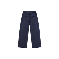 Women's Navy Blue Straight Pants