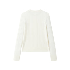 Women's Slim-Fit Cable-Knit Cardigan