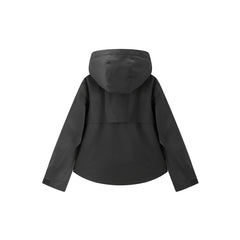 Women's Drawstring Hooded Jacket