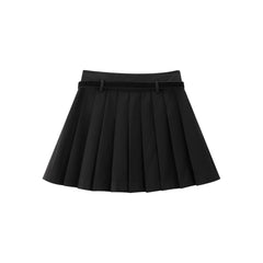 Women's High-Waist Pleated Short Skirt