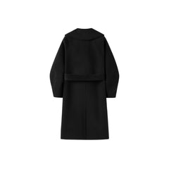 Women's Belted Double Breasted Wool Coat