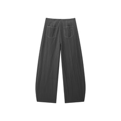 Women's Basic Wide-Leg Curved-Hem Pants