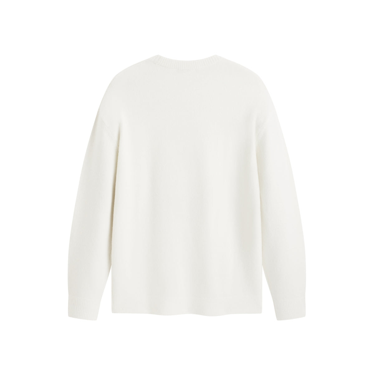 Men's Beige Textured Jacquard Sweater