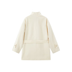 Women's Double-Face Wool Robe Coat