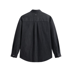 Men's Relaxed Shirt with Contrast Topstitching