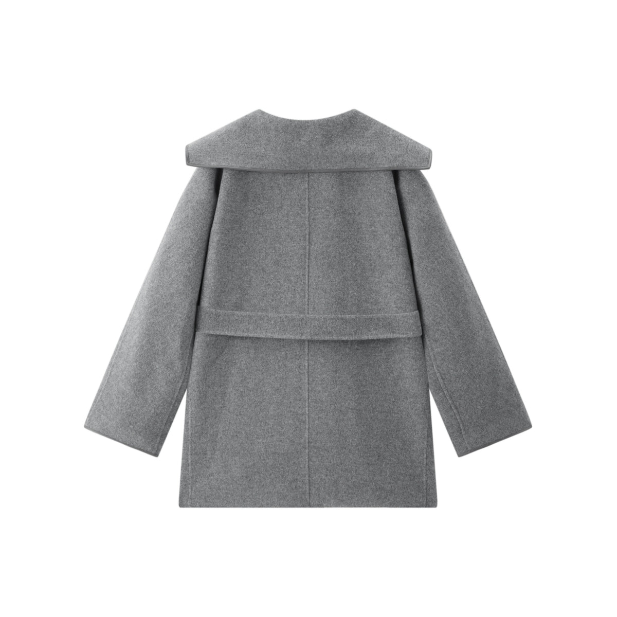 Women's Belted Robe-Style Double-Face Wool Coat