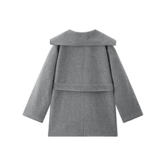 Women's Belted Robe-Style Double-Face Wool Coat