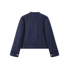 Women's Textured Raw-Edge Tweed Jacket