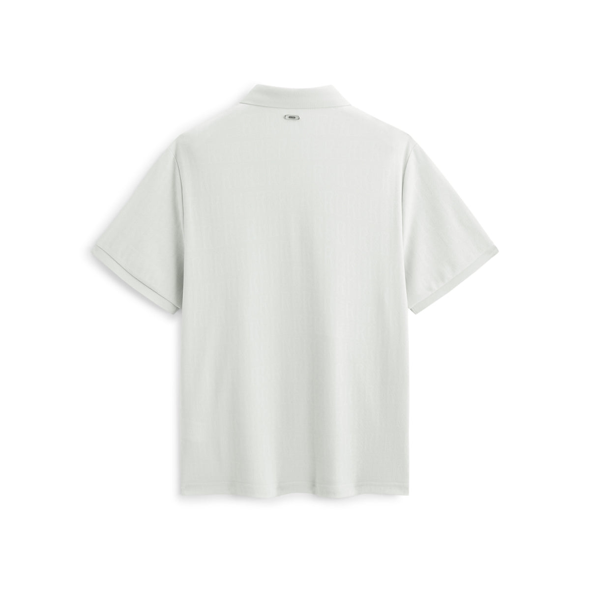 Men's Allover Letter Jacquard Polo Shirt