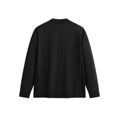 Men's Long-Sleeve Top with Jacquard Back