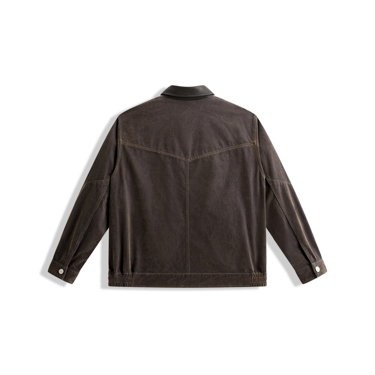 Men's Barn-Style Faux Denim Jacket