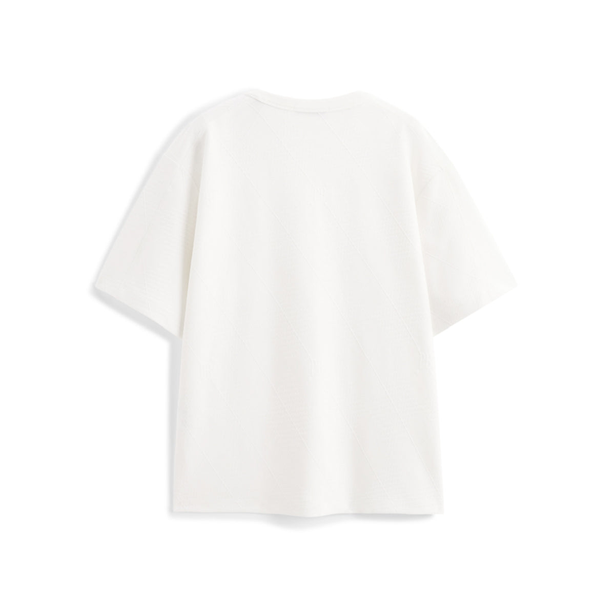 Men's Solid Allover Jacquard T-Shirt