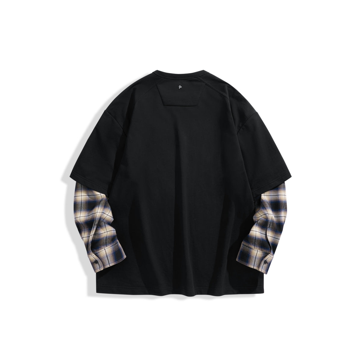 Men's Layered-Look Panel Long-Sleeve T-Shirt