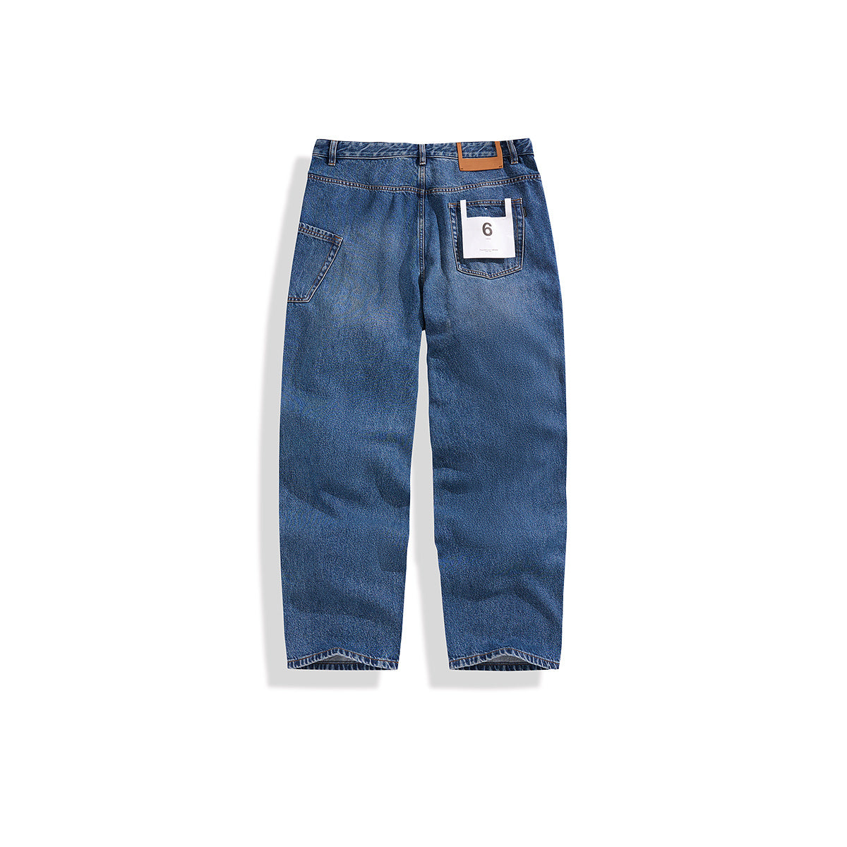 Men's Lyocell Straight-Leg Washed Jeans