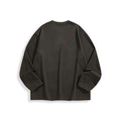 Men's Embroidered Henley Long-Sleeve T-Shirt