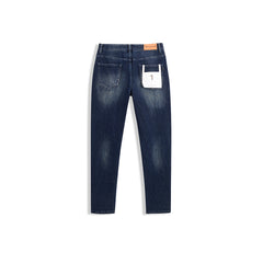 Men's Washed Embroidered Jeans