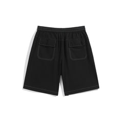 Men's Color-Stitch Seersucker Shorts