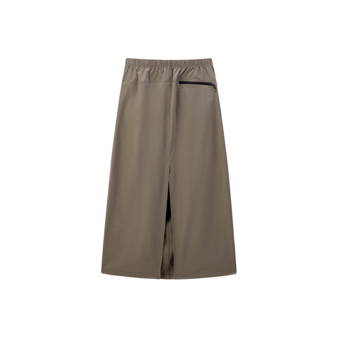 Women's Long Ruched Cargo Skirt