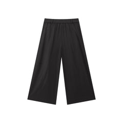 Women's Oversized High-Waist Cropped Straight-Leg Pants